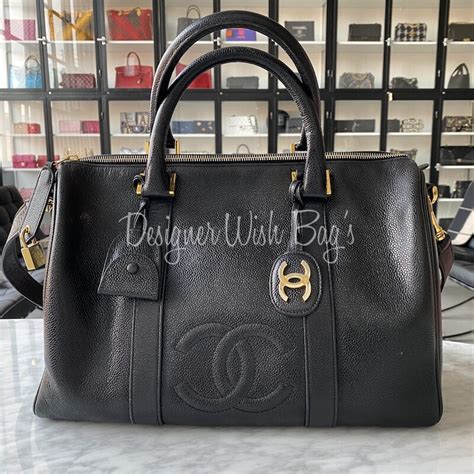 chanel vintage boston bag|authentic vintage chanel bags.